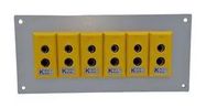 THERMOCPL CONN, W/PANEL, SOCKET, K, 6WAY