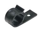 CABLE CLIP, SCREW MOUNT, BLK, 15MM