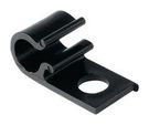 CABLE CLIP, SCREW MOUNT, BLK, 10MM