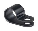 CABLE CLAMP, SCREW MOUNT, BLK, 8MM