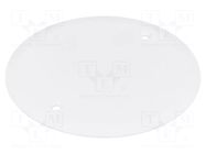 Cover; 81mm; polypropylene PP; white PAWBOL