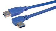 USB CABLE, 3.0 A PLUG-A PLUG, 0.5M, BLUE