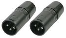 XLR DMX TERMINATOR, PLUG, 3POS, 2PK