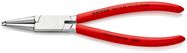 KNIPEX 44 13 J2 Circlip Pliers for internal circlips in bore holes with plastic coating chrome-plated 180 mm