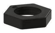 FIXING NUT, CONN, THERMOPLASTIC, BLACK