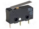 Microswitch SNAP ACTION; 5A/125VAC; with lever; SPDT; ON-(ON) OMRON Electronic Components