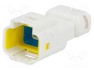 Connector: wire-wire; 560,E-Seal; male; plug; for cable; white EDAC