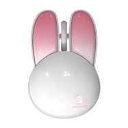 MOFII Wireless Mouse + Bluetooth Rabbit M6DM Glossy (White-Pink), MOFII
