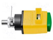 Laboratory clamp; yellow-green; 60VDC; 16A; screw,spring clamp SCHÜTZINGER