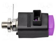 Laboratory clamp; purple; 300VDC; 16A; screw,spring clamp; nickel SCHÜTZINGER
