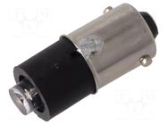 LED lamp; white cold; BA9S; 24÷28VDC; No.of diodes: 1; 5mm MARL