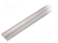 Profiles for LED modules; natural; L: 1m; SURFACE10; aluminium TOPMET