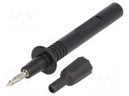 Measuring tip; 36A; black; Tip diameter: 4mm; Socket size: 4mm HT INSTRUMENTS