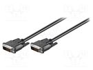Cable; DVI-D (24+1) plug,both sides; 0.5m; black Goobay