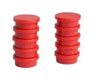 MARKER MAGNET, 20MM X 7MM, RED, PK10