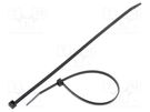 Cable tie; L: 190mm; W: 3.5mm; polyamide; 135N; black; Ømax: 50mm HELLERMANNTYTON