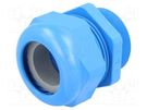 Cable gland; with long thread; M50; 1.5; IP68; polyamide; blue HUMMEL