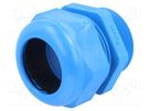 Cable gland; with long thread; M50; 1.5; IP68; polyamide; blue HUMMEL