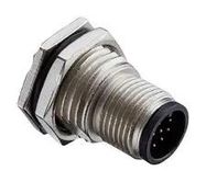 SENSOR CONN, M12, PLUG, 5POS, SOLDER