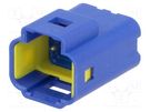 Connector: wire-wire/PCB; 560,E-Seal; male; socket; THT; blue; IP67 EDAC