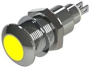 LED PANEL IND, YELLOW, 12.7MM, 28VDC