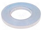 Tape: heat transfer; W: 12mm; L: 33m; Thk: 0.25mm; 0.6W/mK; white 3M