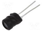Inductor: wire; THT; 820uH; ±10%; Ø7.5x9.5mm; vertical; Pitch: 3mm FERROCORE