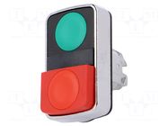 Switch: double; 22mm; Stabl.pos: 1; green/red; none; IP66; Pos: 2 SCHNEIDER ELECTRIC