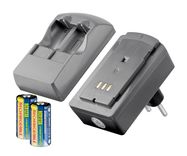 Kompakts foto akumulatoru lādētājs – uzlādē līdz 2× CR123 baterijām vienlaikus