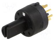 Switch: rotary; Pos: 7; 0.5A/24VDC; Poles number: 1; 45°; Mat: PBT NINIGI