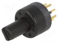 Switch: rotary; Pos: 4; 0.5A/24VDC; Poles number: 1; 45°; Mat: PBT NINIGI