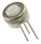 TRIMMER POTENTIOMETER, 500 OHM 1TURN THROUGH HOLE