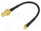 Cable-adapter; -40÷85°C; 100mm; RG174; MMCX,SMA SR PASSIVES