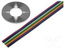 Wire: ribbon; 10x0.12mm2; stranded; Cu; unshielded; PVC; 300V; 50m BQ CABLE