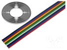 Wire: ribbon; 10x0.35mm2; stranded; Cu; unshielded; PVC; 500V; 50m BQ CABLE