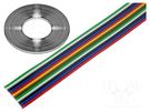 Wire: ribbon; 12x0.22mm2; stranded; Cu; unshielded; PVC; 300V; 50m BQ CABLE
