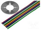 Wire: ribbon; 12x0.5mm2; stranded; Cu; unshielded; PVC; 500V; 50m BQ CABLE