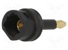 Toslink component: adapter plug-socket 