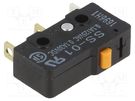 Microswitch SNAP ACTION; 0.1A/125VAC; 0.1A/30VDC; without lever OMRON Electronic Components