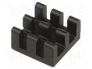 Heatsink: extruded; black; L: 11mm; W: 11mm; H: 6mm; aluminium FISCHER ELEKTRONIK