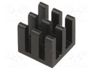 Heatsink: extruded; black; L: 11mm; W: 11mm; H: 10mm; aluminium FISCHER ELEKTRONIK