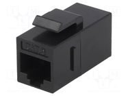 Coupler; socket; Cat: 6; Keystone,unshielded; 8p8c; RJ45 socket x2 LOGILINK