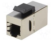 Coupler; socket; Cat: 6; shielded,Keystone; 8p8c; RJ45 socket x2 LOGILINK