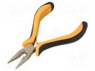 Pliers; precision,half-rounded nose; 130mm NEWBRAND