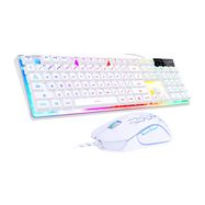 MageGee K1 wired keyboard + mouse set (white) (QWERTY), MageGee