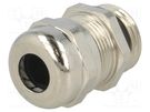 Cable gland; M16; 1.5; IP68; brass; Body plating: nickel BM GROUP