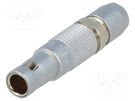Connector: circular; 00; plug; male; PIN: 3; soldering; for cable; 3A LEMO