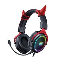 ONIKUMA X10 gaming headphones Black and red Demona pinks, ONIKUMA