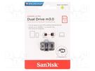 Pendrive; OTG,USB 3.0; 64GB; R: 150MB/s; Ultra Dual OTG SANDISK