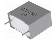 Capacitor: polypropylene; R76; 6.8nF; Uoper: 400VDC; 250VAC; THT KEMET